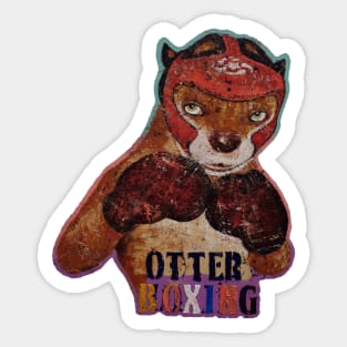 Otter Boxing Sticker